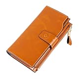 長財布 レディース レザー ロングウォレット レザー (褐色（Brown）)