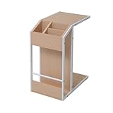 ホワイト／Luxo ソファサイドテーブル 木製　収納　サイドテーブル ミニテーブル コンパクトテーブル おしゃれテーブル ナチュラル ブラウン