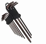 AMPRO T22955 Metric Extra Long Ball Point Hex Wrench Set, 9-Piece [並行輸入品]