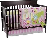 Little Miss Matched Monkey 5-Piece Crib Bedding Set - Pink by Little Miss Matched [並行輸入品]