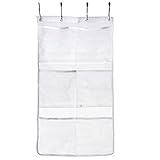 HangingメッシュバスシャワーキャディOrganizer with 6クリアストレージポケット、36 63.5 CM