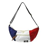 斜めがけバッグ outdoor 旅行用バッグ ショルダーバッグ メンズ 肩かけ　マザーズバッグ　軽い 人気 ボディバッグ レディース おしゃれ バナナショルダーバッグ アウトドア 白色ベースに紺色、赤