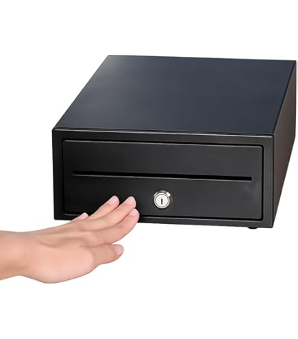 Amazon.co.jp: キャッシュドロア 小型 自動 + 手動 エアレジ対応