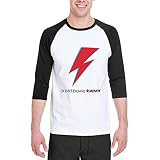 ラグランスリーブ David Bowie デビッド デヴィッド ボウイ Tシャツ メンズ ティーシャツ 上着 ラウンドネック 七分袖 3/4スリーブ トップス スポーツシャツ 綿100% T-shirt 吸汗 速乾 カジュアル ファッション ベースボール 柔らかい 春夏秋冬