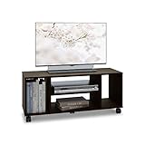 DEVAISE テレビ台 テレビラック テレビボード ローボード キャスター付き 移動便利 40インチまで対応 コーナー 幅900mm コンパクト 省スペース型 簡単組立 一年保証 ダークブラウン 木目 WF0013C