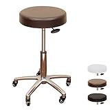 ロングスツール DX 全3色 ブラウン [ エステスツール キャスター付き椅子 キャスタースツール 診察椅子 ワーキング ワーク エステサロン スツール イス 椅子 チェア チェアー 回転椅子 丸椅子 キャスター 昇降式 ]