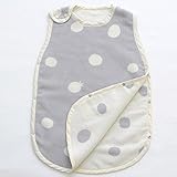 こどもと暮らしオリジナル ふわふわ綿毛布スリーパー あわ玉 スモーキーグレー