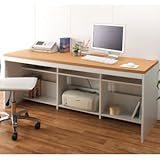 パソコンデスク ハイタイプ 奥行60 幅180 ナチュラル