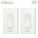 koogeekスマートWiFiライトスイッチディマー 2 Packs レッド FYW9806621298561VH