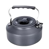 1.1L ポータブル ケトル、SIMPLE DO 超軽量 水ケトルティーポット コーヒーポット陽極酸化 アルミニウム アウトドア ハイキング キャンプ用 ピクニック