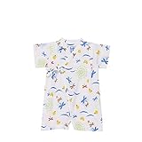 [ミキハウス] MIKIHOUSE とんぼ＆花火柄♪プッチー甚平オール 〈S-M（60cm-80cm）〉 12-7507-789 白 S(60-70cm)