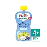 ヨーグルト100グラムとリンゴ、ブルーベリー＆バナナミューズリー (Hipp Organic) (x 6) - HiPP Organic Apple, Blueberry & Banana Muesl