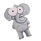 IPOTCH 全３色　子供　人形のおもちゃ　動物のぬいぐるみ　枕　誕生日　ギフト - 象