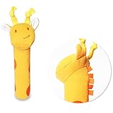 スティックガラガラ　可愛い赤ちゃんベビーおもちゃ 動物の形　にぎにぎ　プレゼント　出産祝い キリンスティックガラガラ1つ