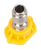 Forney 75154 Pressure Washer Accessories, Quick Connect Spray Nozzle, Chiseling, 15-Degree-by-5.5mm,