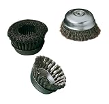 SAIT 06553 6 x .020 x 1-1/2 Angle Grinder Large Crimped Wire Nut Inside Cup Brush by SAIT