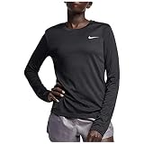 ナイキ(NIKE) ウィメンズ マイラー L/S トップ AJ8129 010 ブラック/Rシルバー XL