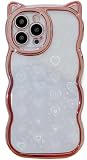 対応 iPhone13 ケース かわいい 3D ネコ耳 猫柄 ネコ 韓国 キャラクター iPhoneケース お洒落 おしゃれ アニメ 可愛い レーザー ハート模様 フラッシュ紙片 TPU シェル 透明 クリア 携带ケース ﻿（IP 13，シルバーの枠）