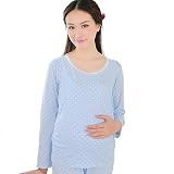 [ファイン・ショップ]マタニティ　パジャマ　妊婦　ママ服　ルームウエア　授乳機能付　花柄　かわいい　レディース　部屋着　産前-産後　無地　シンプル　綿　長袖　春秋　調節可能　カジュアル　肌に優しい　家