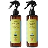 babybuba (ベビーブーバ) アウトドア ボディスプレー 250ml 【 ベビー オーガニック ボディスプレー 】 アルコールフリー ベビースキンケア 日本産 (Large) 2本セット (250ml × 2)