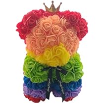 ★花くま★おまとめ3点 Amazon｜Celvish お花のくまさん カラフル ローズベア 誕生日