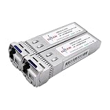 Elfcam - 10G BiDi SFP+ 光モジュール TX1270/RX1330nm 20km シングルモード SC – 10GBASE-LR 対応・単芯双方向・Cisco互換
