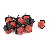 uxcell 10 Pcs Garden Watering 8-Hole Plastic Water Dripper Nozzle [並行輸入品]