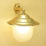 照明器具 屋外 LED 門柱灯 防雨型 BR2131 FR LE くもりガラス 真鍮