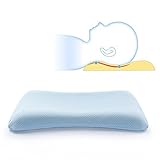 Mkicesky Soft Memory Foam Baby Pillow for Newborn Sleeping Prevent Flat Head and Neck SuppportWide A
