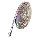 ラインストーンテープ 自粘着 キラキラ デコシール 幅4.5mm 2列 レインボー 長さ90cm DIY用 多列 幅4.5mm〜18mm NANDELMO ND-0180-R04-RB-4.5mm-2L