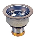 Oatey OAT-18BN Dearborn Brass Sink Basket Strainer with Deep Locking Cup and Brass Nuts by Oatey
