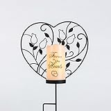 メタルハートStake and Remembrance Flameless Candle " Forever in Our Hearts " withタイマー
