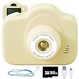 トイカメラ 男の子 女の子 3歳 nikome キッズトイカメラ 子供用 32GB SDカード付き (イエロー)