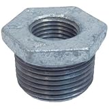 ブッシング 可鍛鋳鉄製管継手(白) (1B×1/2B)×27L BU