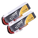 【3セル】Tattu 450mAh 75C 3S1P 11.1V Lipoバッテリー XT30プラグ マイクロFPVドローン用【2個セット】