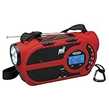 JENSEN JEP-650 AM/FMウェザーバンド/ウェザーアラートラジオ 4ウェイ電源 懐中電灯内蔵 緊急USB充電