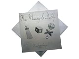 White Cotton Baby Card New Mummy and Daddy Rattle by WHITE COTTON CARDS