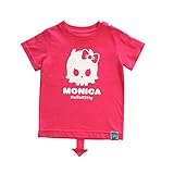 MONICA BABY BLUE キッズ ロンT スカル ハローキティ HELLO KITTY × MONICA Skull TEE  80サイズ ピンク コットン 2131504014
