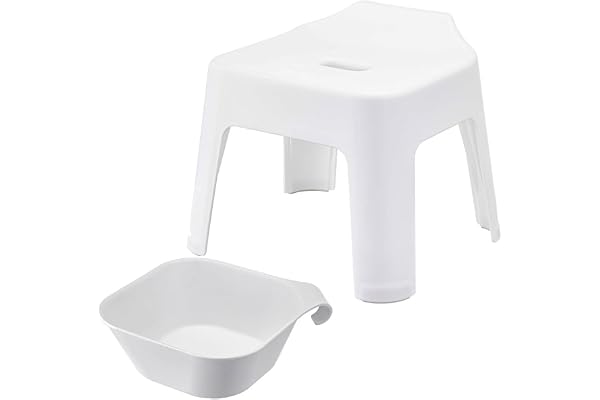 山崎実業 タワーシリーズ tower 引っ掛け風呂イス 25cm 湯おけ 2点セット ホワイト バスチェア 【モノギャラリー限定クリアファイル付】
