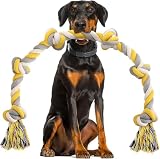 XXL 大型犬 おもちゃ ロープ ６ノット 犬 玩具 ロープ ほぼ壊れない 100cm ストレス解消 100%コットン 犬噛むおもちゃ 丈夫