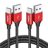 USB Type C ケーブル 【1m+0.5m 2本】eyjiew USB-C & USB-A 1m 3A急速充電 QC3.0対応 高速データ転送 iPhone Air 17 16 15 Pro Max Plus Galaxy S25 /S24 /S23 /S22 /S21、Xperia、Pixel、LG、Moto等 USB-C機種対応 車内/外出用/モバイルバッテリー/タブレット