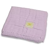 Fabric Plus 夢みるどうぶつえんガーゼケット ふじいろチョウチョ 85×105cm 綿100% 日本製