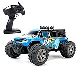 ELEOPTIONラジコンカー こども向け ラジコンカー オフロード 1/18 ブラシレス RCカー ラジコンカー おとな向け 高速 50km/h ラジコンカー こども向け 人気 オフロード 2.4Ghz 競技可能 全地形対応 耐衝撃 大人向け こども向け プレゼント (ブルー)