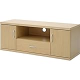 ワイドローボード/テレビ台 【幅118cm：37型～52型対応】 扉/引き出し収納付き 『ポルト』 PO-1245LB ナチュラル【代引不可】 生活用品 インテリア 雑貨 インテリア 家具 ローボード テレビ台 ローボード top1-ds-