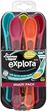 Tommee Tippee Explora Soft Tip Weaning Spoons 4mth+ (5 per pack) トミーのtippeeのエクスプロラソフトチップ離乳スプーンは、 + （