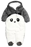 WIN　赤ちゃん 着ぐるみ 動物衣装 パジャマ ベビー キッズ用 ロンパース カバーオール もこもこ 暖かい 防寒着 コスチューム 出産祝い (73cm, パンダ)