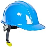 Sellstrom 69540 6 Point Ratchet Suspension Slotted Hard Hat, Blue by Sellstrom