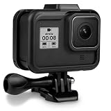 【PCATEC】GoPro HERO 8 Blcak専用アルミフレーム 保護ハウジング バックドア開閉型 マイク・ディスプレイ・ライト用装着位置固定付き (GoProHERO8 アルミフレームケース)