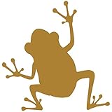 Sticker Shop Haru シルエット かえる ステッカー ゴールド