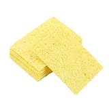 10pcs はんだごて はんだ　先端 溶接 クリーニング スポンジ 　強力吸収